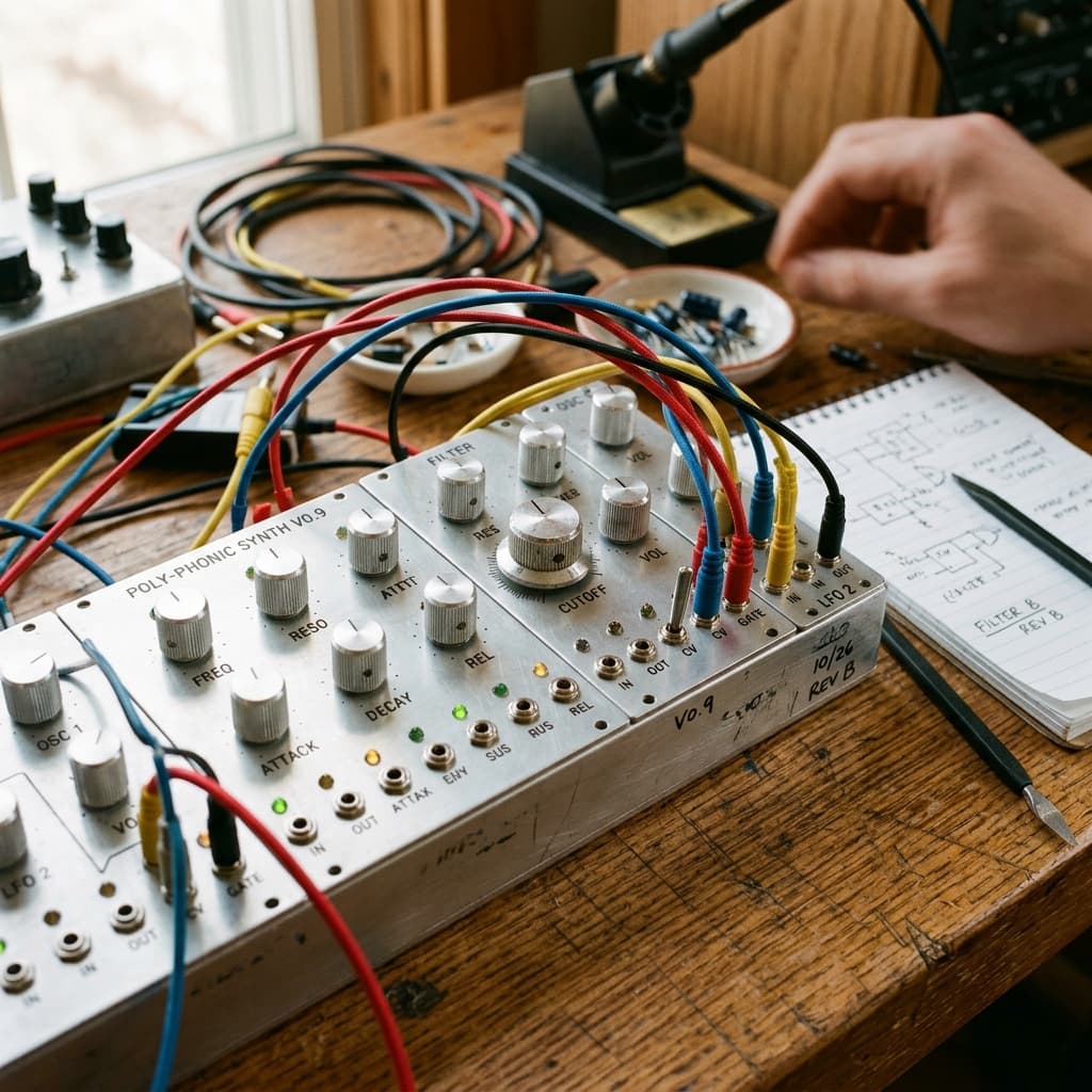 Audio hardware prototypes on the workbench